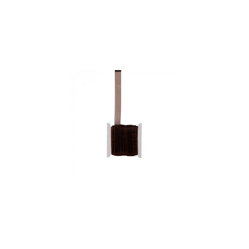 RUBAN ORGANZA BORDEAUX 20 METRES