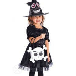 SAC A MAIN PETIT TETE SQUELETTE BLANC ET NOIR PAILLETTES