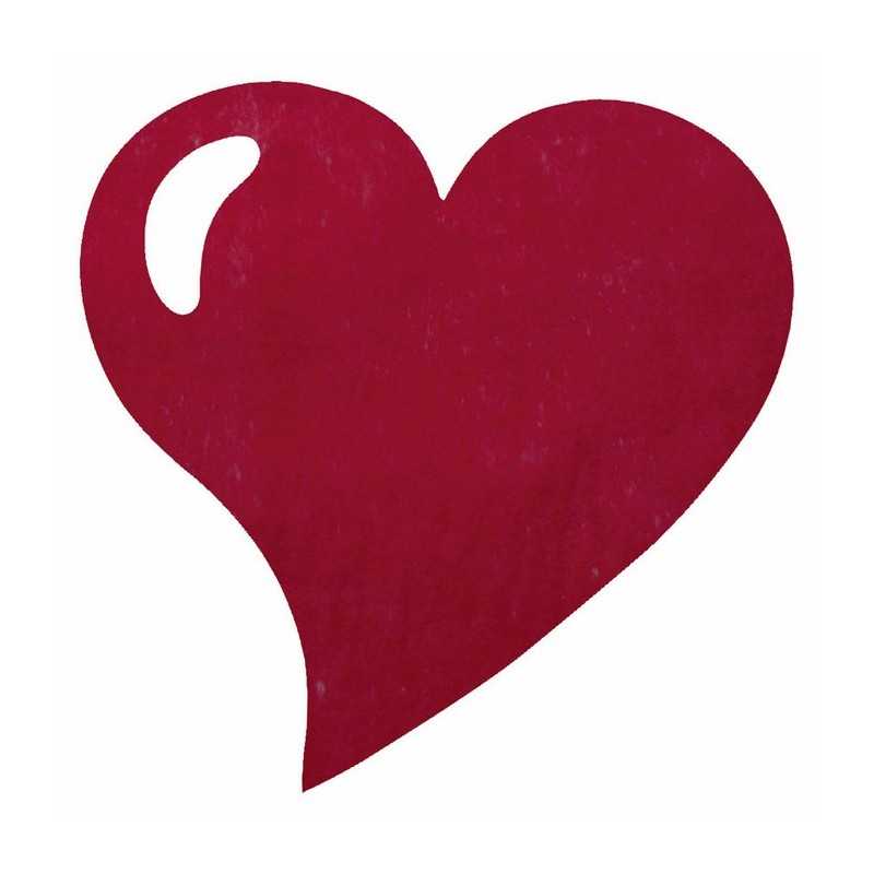 50 SETS DE TABLE COEUR BORDEAU