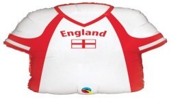 BALLON METALLIQUE MAILLOT DE FOOT ANGLAIS 56CM