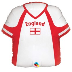 BALLON METALLIQUE MAILLOT DE FOOT ANGLAIS 56CM