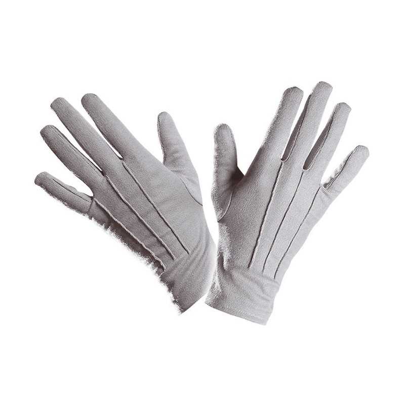GANTS COURTS GRIS ADULTE TAILLE UNIQUE