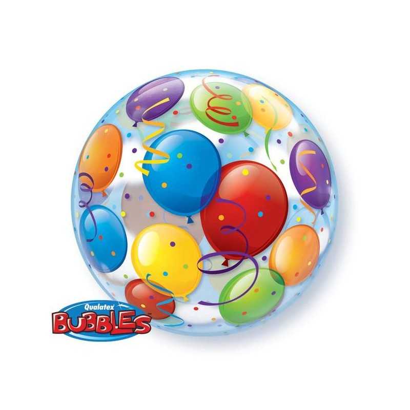 BALLON BUBBLES BALLONS MULTICOLORE 56 CM