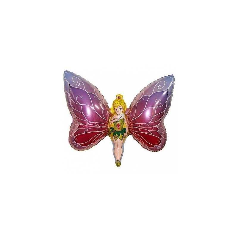 BALLON METALLIQUE FEE PAPILLON