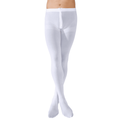 COLLANT BLANC A ZIP HOMME L - XL