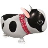 BALLON MARCHEUR AIRWALKER CHIEN NOIR ET BLANC BOSTON TERRIER 48 CM