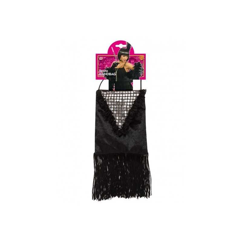 SAC A MAIN RETRO ANNEES 20 NOIR ROARING 20'S