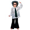 CHEMISE A STRASS DISCO ENFANT ARGENT TAILLE 140