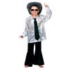 CHEMISE A STRASS DISCO ENFANT ARGENT TAILLE 140