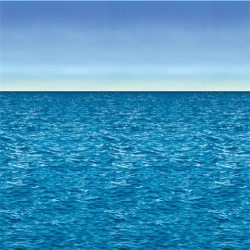 DECOR MURAL EN FOND CIEL ET OCEAN 1,20 M X 9,10 M