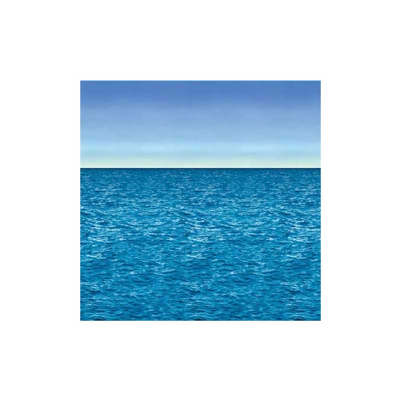 DECOR MURAL EN FOND CIEL ET OCEAN 1,20 M X 9,10 M