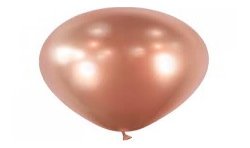 50 BALLONS BALLOONIA 30CM METAL ROSE GOLD