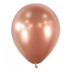 50 BALLONS BALLOONIA 30CM METAL ROSE GOLD