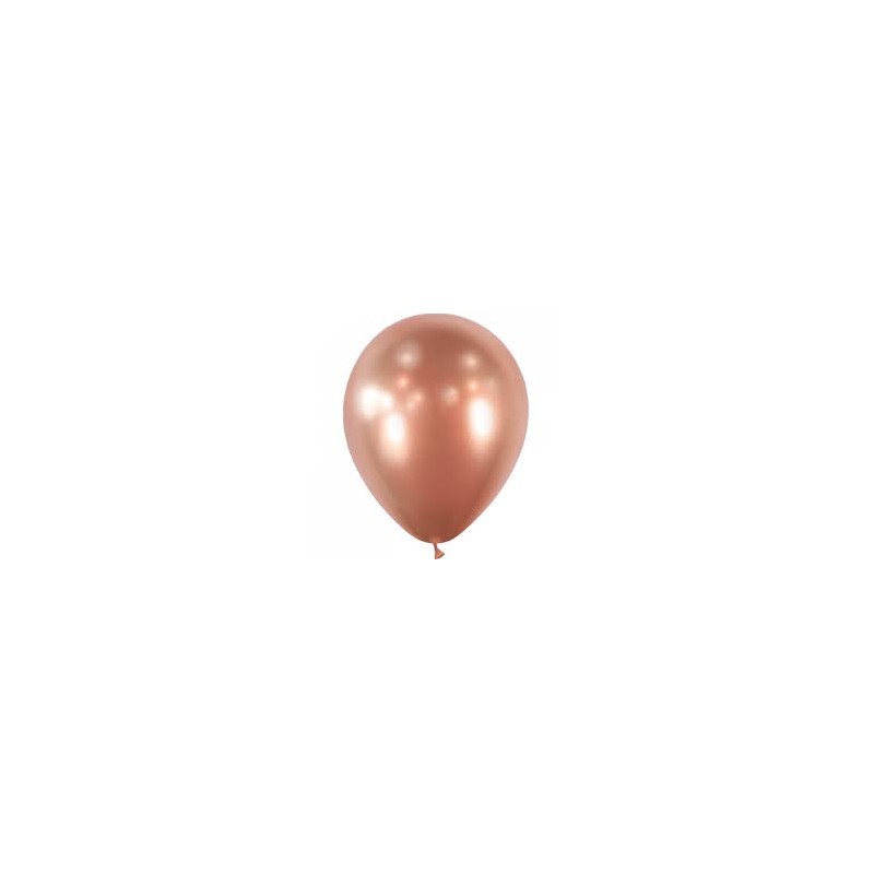 50 BALLONS BALLOONIA 30CM METAL ROSE GOLD