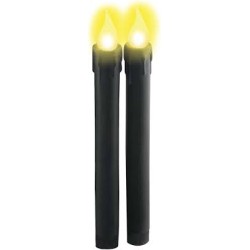 2 BOUGIES NOIRES LED