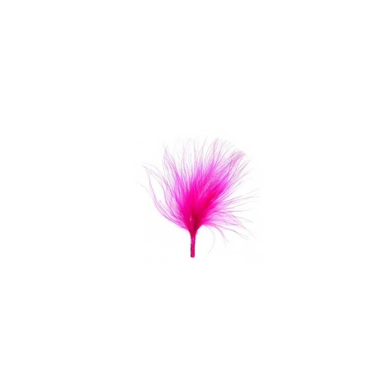 SACHET DE 20 PLUMES FUSHIA 7 CM
