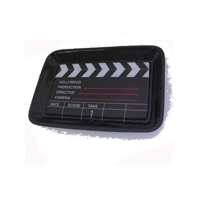 PLATEAU DECORATION CLAP DE CINEMA 38.5 X 27 CM