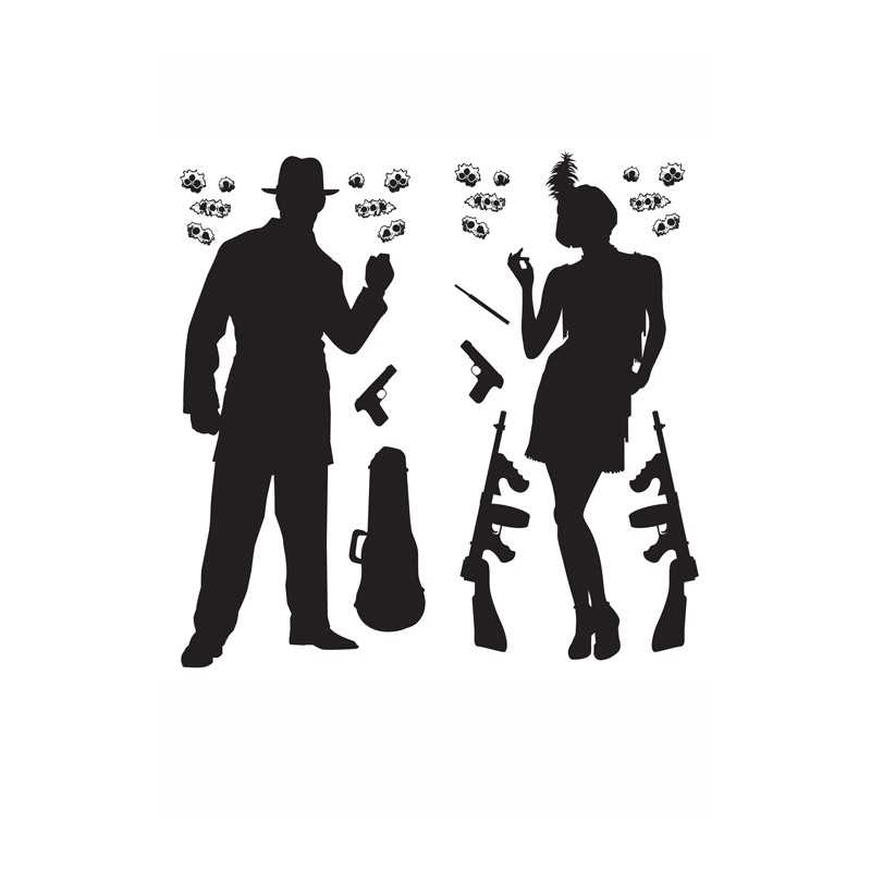 DECORATION MURALE GANGSTER