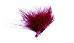 20 PLUMES PIED DE POULE PLAT BORDEAU