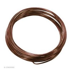 FIL METALLIQUE CHOCOLAT A MODELER 5 METRES