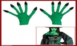 GANTS DE SORCIERE VERTS