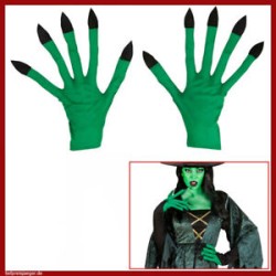 GANTS DE SORCIERE VERTS