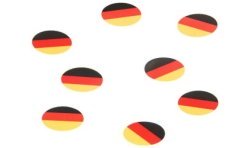 150 CONFETTIS DE TABLE DRAPEAU ALLEMAGNE
