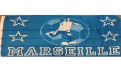 DRAPEAU DE MARSEILLE EN TISSU 90 x 150 CM 