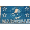 DRAPEAU DE MARSEILLE EN TISSU 90 x 150 CM