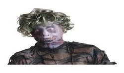 MASQUE CAGOULE HALLOWEEN DE ZOMBIE AVEC PERRUQUE 