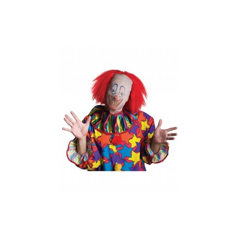 CAGOULE DE CLOWN EFFRAYANT AVEC PERRUQUE