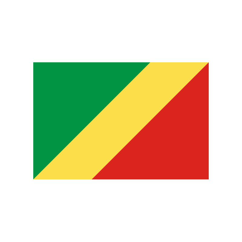 DRAPEAU REPUBLIQUE DU CONGO BRAZZAVILLE 90 X 150 CM