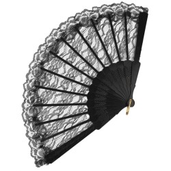 EVENTAIL DENTELLE NOIR