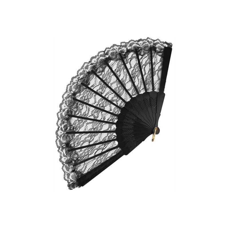 EVENTAIL DENTELLE NOIR