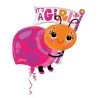 BALLON METALLIQUE IT'S A GIRL COCCINELLE 63X81 CM