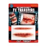 GORGE TRANCHEE TRANSFERT FX 3D TATOO REALISTE
