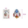 BALLON METALLIQUE FUSEE DE L'ESPACE 76 CM