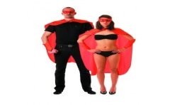SET SUPER HEROS ROUGE ADULTE