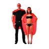SET SUPER HEROS ROUGE ADULTE