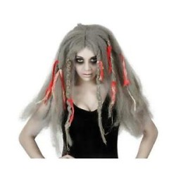 PERRUQUE SORCIERE CHEVEUX DECOIFFER GRIS