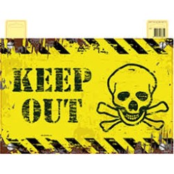 PANNEAU CARTON KEEP OUT