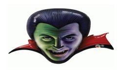 BALLON METALLIQUE TETE DE DRACULA 91 CM