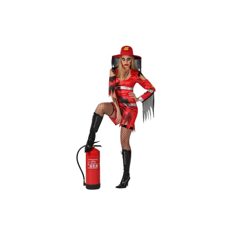 DEGUISEMENT POMPIER FEMME EN SANG TAILLE M-L
