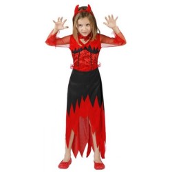 DEGUISEMENT VAMPIRESSE ARABESQUES ROBE LONGUE TAILLE 5/6 ANS
