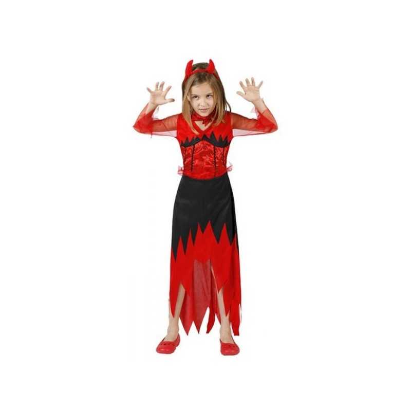 DEGUISEMENT VAMPIRESSE ARABESQUES ROBE LONGUE TAILLE 5/6 ANS