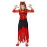 DEGUISEMENT VAMPIRESSE ARABESQUES ROBE LONGUE TAILLE 5/6 ANS