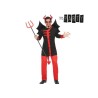 DEGUISEMENT DEMON NOIR ET ROUGE TAILLE M-L