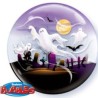 BALLON BUBBLES HALLOWEEN AVEC FANTOMES DIAMETRE 56 CM