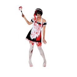 DEGUISEMENT SOUBRETTE ENSANGLANTEE TAILLE XS-S