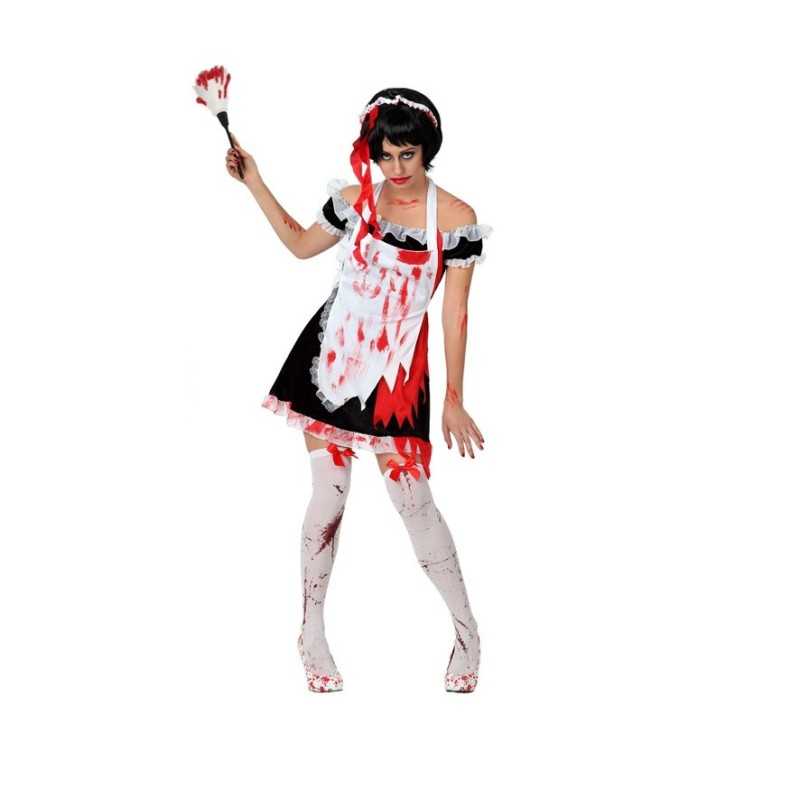 DEGUISEMENT SOUBRETTE ENSANGLANTEE TAILLE XS-S